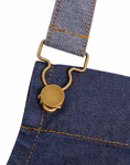 Premier Workwear District Wachs-Optik Denim Schürze, Black Denim (ca. Pantone 433C) 72 x 86 cm, PW134 – Bild 4