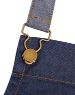 Premier Workwear District Wachs-Optik Denim Schürze, Black Denim (ca. Pantone 433C) 72 x 86 cm, PW134 – Bild 4
