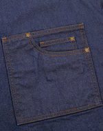 Premier Workwear District Wachs-Optik Denim Schürze, Black Denim (ca. Pantone 433C) 72 x 86 cm, PW134 – Bild 5