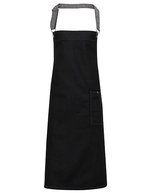 Premier Workwear District Wachs-Optik Denim Schürze – Black Denim (ca. Pantone 433C)