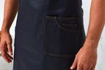 Premier Workwear District Wachs-Optik Denim Schürze, Black Denim (ca. Pantone 433C) 72 x 86 cm, PW134 – Bild 7