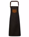 Wachsende Denim-Tablier avec Kunstlederbändern – image 3