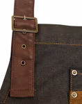 Wachsende Denim-Tablier avec Kunstlederbändern – image 4