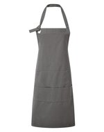 Premier Workwear Schürze aus schwerem Baumwoll-Canvas mit Taschen, Black (ca. Pantone Black C) 72 x 86 cm, PW137 – Bild 3