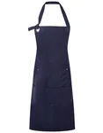 Premier Workwear Apron made of Heavy Cotton Canvas with Pockets, Black (ca. Pantone Black C) 72 x 86 cm, PW137 – Navy (ca. Pantone 533C)
