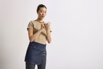 Premier Workwear Metro Utility Waist Apron with Pockets – Black Denim (ca. Pantone 426C)