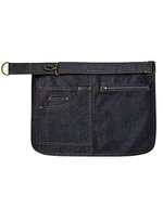 Premier Workwear Metro Utility Hüftschürze mit Taschen, Black (ca. Pantone Black C) 31 x 32 cm, PW138 – Indigo Denim (ca. Pantone 2380C)