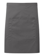 Premier Workwear Mittellange Küchenschürze mit Tasche, Dark Grey (ca. Pantone 425C) 70 x 50 cm, PW141 – Dark Grey (ca. Pantone 425C)