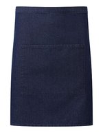 Premier Workwear Mittellange Küchenschürze mit Tasche, Dark Grey (ca. Pantone 425C) 70 x 50 cm, PW141 – Indigo (ca. Pantone 2380C)