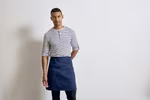Premier Workwear Mid-Length Kitchen Apron with Pocket – Navy (ca. Pantone 533C)