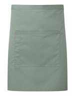 Premier Workwear Mittellange Küchenschürze mit Tasche, Dark Grey (ca. Pantone 425C) 70 x 50 cm, PW141 – Sage (ca. Pantone 5497C)