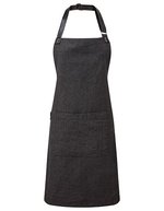 Premier Workwear Annex Oxford Schürze mit Kunstlederband, Black (ca. Pantone Black C) 72 x 86 cm, PW144 – Bild 2