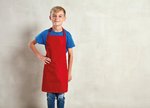 Premier Workwear Wasserfeste Kinder-Schürze mit Sicherheitsmechanismus, Black (ca. Pantone Black C) 43 x 53 cm (3-6 Jahre), PW145 – Bild 3