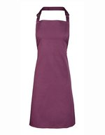 Premier Workwear Farbenfrohe Bib-Schürze, Pflegeleicht, Verstellbar – Aubergine (ca. Pantone 5115C)
