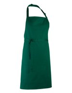 Premier Workwear Farbenfrohe Bib-Schürze, Pflegeleicht, Verstellbar, Pink (ca. Pantone 1895C) 72 x 86 cm, PW150 – Bottle Green (ca. Pantone 560C)