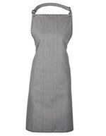 Premier Workwear Farbenfrohe Bib-Schürze, Pflegeleicht, Verstellbar, Pink (ca. Pantone 1895C) 72 x 86 cm, PW150 – Grey Denim (ca. Pantone 425C)