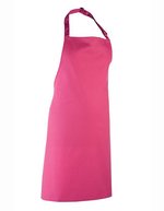 Premier Workwear Farbenfrohe Bib-Schürze, Pflegeleicht, Verstellbar, Pink (ca. Pantone 1895C) 72 x 86 cm, PW150 – Hot Pink (ca. Pantone 214C)