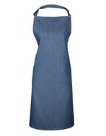 Premier Workwear Farbenfrohe Bib-Schürze, Pflegeleicht, Verstellbar, Pink (ca. Pantone 1895C) 72 x 86 cm, PW150 – Indigo Denim (ca. Pantone 2767C)
