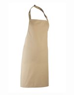 Premier Workwear Farbenfrohe Bib-Schürze, Pflegeleicht, Verstellbar, Pink (ca. Pantone 1895C) 72 x 86 cm, PW150 – Khaki (ca. Pantone 7503C)