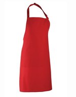 Premier Workwear Farbenfrohe Bib-Schürze, Pflegeleicht, Verstellbar, Pink (ca. Pantone 1895C) 72 x 86 cm, PW150 – Red (ca. Pantone 200C)