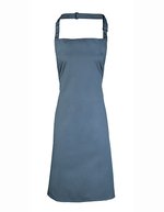 Premier Workwear Farbenfrohe Bib-Schürze, Pflegeleicht, Verstellbar, Pink (ca. Pantone 1895C) 72 x 86 cm, PW150 – Steel (ca. Pantone 7545C)