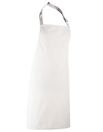 Premier Workwear Farbenfrohe Bib-Schürze, Pflegeleicht, Verstellbar, Pink (ca. Pantone 1895C) 72 x 86 cm, PW150 – White