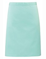 Premier Workwear Mittellange Baumwoll-Twill Schürze 90 cm, Black (ca. Pantone Black C) 70 x 50 cm, PW151 – Aqua (ca. Pantone 344C)