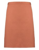 Premier Workwear Mittellange Baumwoll-Twill Schürze 90 cm, Black (ca. Pantone Black C) 70 x 50 cm, PW151 – Chestnut (ca. Pantone 7525C)