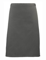 Premier Workwear Mittellange Baumwoll-Twill Schürze 90 cm, Black (ca. Pantone Black C) 70 x 50 cm, PW151 – Gris fonce (ca. Pantone 431C)