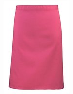 Premier Workwear Mittellange Baumwoll-Twill Schürze 90 cm, Black (ca. Pantone Black C) 70 x 50 cm, PW151 – Rose vif (ca. Pantone 214C)