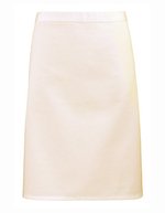 Premier Workwear Mittellange Baumwoll-Twill Schürze 90 cm, Black (ca. Pantone Black C) 70 x 50 cm, PW151 – Naturel (ca. Pantone 1205C)