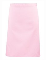 Premier Workwear Mittellange Baumwoll-Twill Schürze 90 cm, Black (ca. Pantone Black C) 70 x 50 cm, PW151 – Rose (ca. Pantone 1895C)