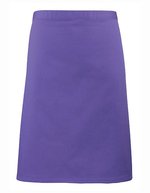 Premier Workwear Mittellange Baumwoll-Twill Schürze 90 cm, Black (ca. Pantone Black C) 70 x 50 cm, PW151 – Violet (ca. Pantone 269C)