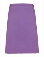 Premier Workwear Mittellange Baumwoll-Twill Schürze 90 cm, Black (ca. Pantone Black C) 70 x 50 cm, PW151 – Riche Violet (ca. Pantone 2587C)