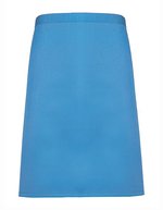 Premier Workwear Mittellange Baumwoll-Twill Schürze 90 cm, Black (ca. Pantone Black C) 70 x 50 cm, PW151 – Saphir (ca. Pantone 300C)