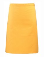 Premier Workwear Mittellange Baumwoll-Twill Schürze 90 cm, Black (ca. Pantone Black C) 70 x 50 cm, PW151 – Tournesol (ca. Pantone 136C)