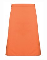 Premier Workwear Mittellange Baumwoll-Twill Schürze 90 cm, Black (ca. Pantone Black C) 70 x 50 cm, PW151 – Terre cuite (ca. Pantone 159C)