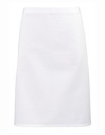 Premier Workwear Mittellange Baumwoll-Twill Schürze 90 cm, Black (ca. Pantone Black C) 70 x 50 cm, PW151 – Blanc