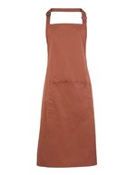 Premier Workwear Farbenfrohe Twill-Schürze mit Tasche, Hot Pink (ca. Pantone 214C) 72 x 86 cm, PW154 – Chestnut (ca. Pantone 7525C)
