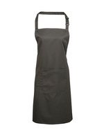 Premier Workwear Farbenfrohe Twill-Schürze mit Tasche, Hot Pink (ca. Pantone 214C) 72 x 86 cm, PW154 – Dark Grey (ca. Pantone 431C)
