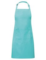 Premier Workwear Farbenfrohe Twill-Schürze mit Tasche, Hot Pink (ca. Pantone 214C) 72 x 86 cm, PW154 – Duck Egg Blue (ca. Pantone 7466C)