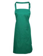 Premier Workwear Farbenfrohe Twill-Schürze mit Tasche, Hot Pink (ca. Pantone 214C) 72 x 86 cm, PW154 – Emerald (ca. Pantone 341C)