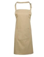 Premier Workwear Farbenfrohe Twill-Schürze mit Tasche, Hot Pink (ca. Pantone 214C) 72 x 86 cm, PW154 – Khaki (ca. Pantone 7503C)