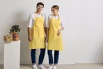 Premier Workwear Farbenfrohe Twill-Schürze mit Tasche, Hot Pink (ca. Pantone 214C) 72 x 86 cm, PW154 – Latte (ca. Pantone 7530C)