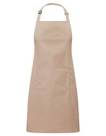 Premier Workwear Farbenfrohe Twill-Schürze mit Tasche, Hot Pink (ca. Pantone 214C) 72 x 86 cm, PW154 – Latte (ca. Pantone 7530C)