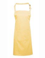 Premier Workwear Farbenfrohe Twill-Schürze mit Tasche, Hot Pink (ca. Pantone 214C) 72 x 86 cm, PW154 – Lemon (ca. Pantone 127C)