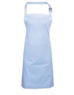 Premier Workwear Farbenfrohe Twill-Schürze mit Tasche, Hot Pink (ca. Pantone 214C) 72 x 86 cm, PW154 – Light Blue (ca. Pantone 2708C)