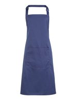 Premier Workwear Farbenfrohe Twill-Schürze mit Tasche, Hot Pink (ca. Pantone 214C) 72 x 86 cm, PW154 – Marine Blue (ca. Pantone 281C)