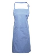 Premier Workwear Farbenfrohe Twill-Schürze mit Tasche, Hot Pink (ca. Pantone 214C) 72 x 86 cm, PW154 – Midblue (ca. Pantone 2718)