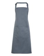 Premier Workwear Farbenfrohe Twill-Schürze mit Tasche, Hot Pink (ca. Pantone 214C) 72 x 86 cm, PW154 – Steel (ca. Pantone 7545C)